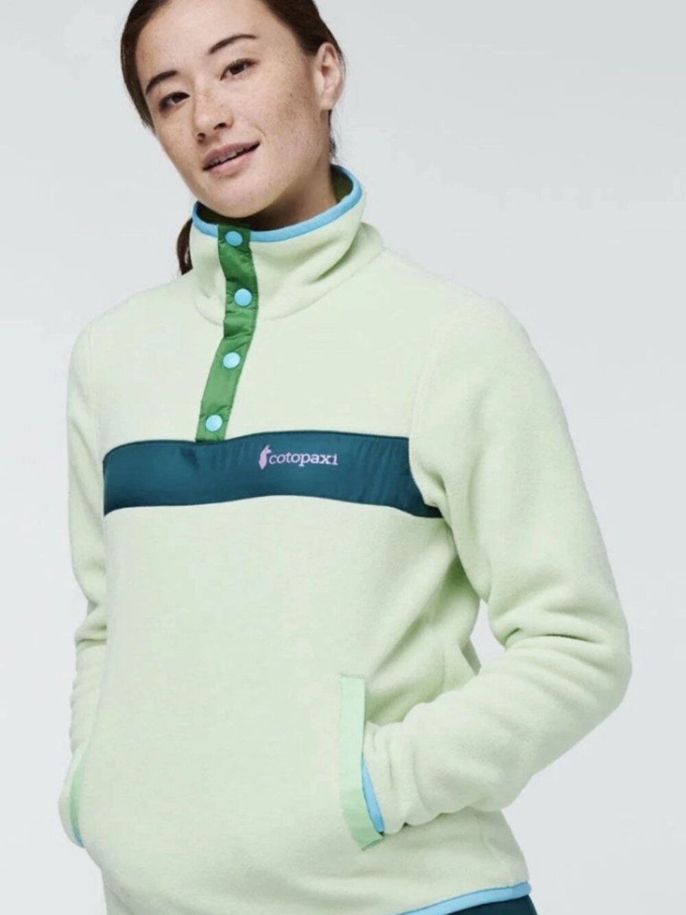 Cotopaxi Womens NWOT Teca Fleece Mockneck Pullover Jacket In Find Me Size Medium